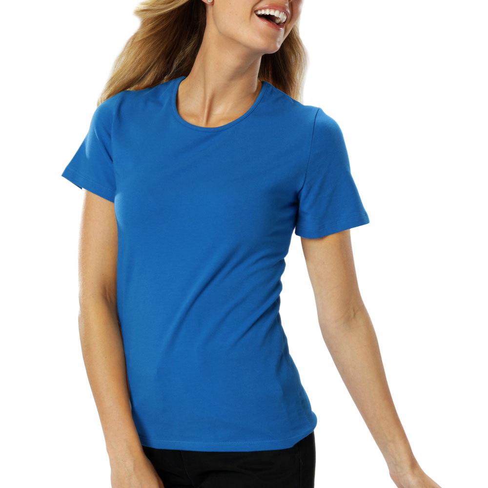 Blue Generation Ladies Short Sleeve Jewel Neck T-Shirt