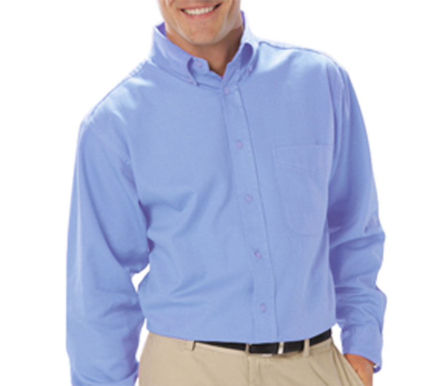 Blue Generation Mens Long Sleeve Value Poplin Shirt