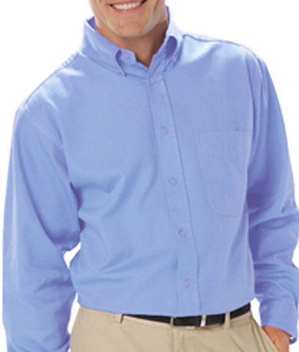 Blue Generation Mens Long Sleeve Value Poplin Shirt