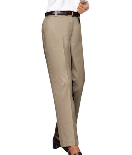 Blue Generation Ladies Teflon Twill Flat Front Pants