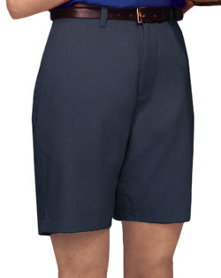 Blue Generation Ladies Teflon Twill Flat Front Shorts