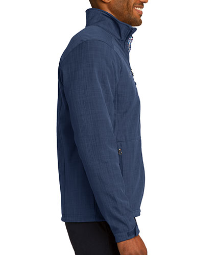 Eddie Bauer Mens Shaded Crosshatch Soft Shell Jacket