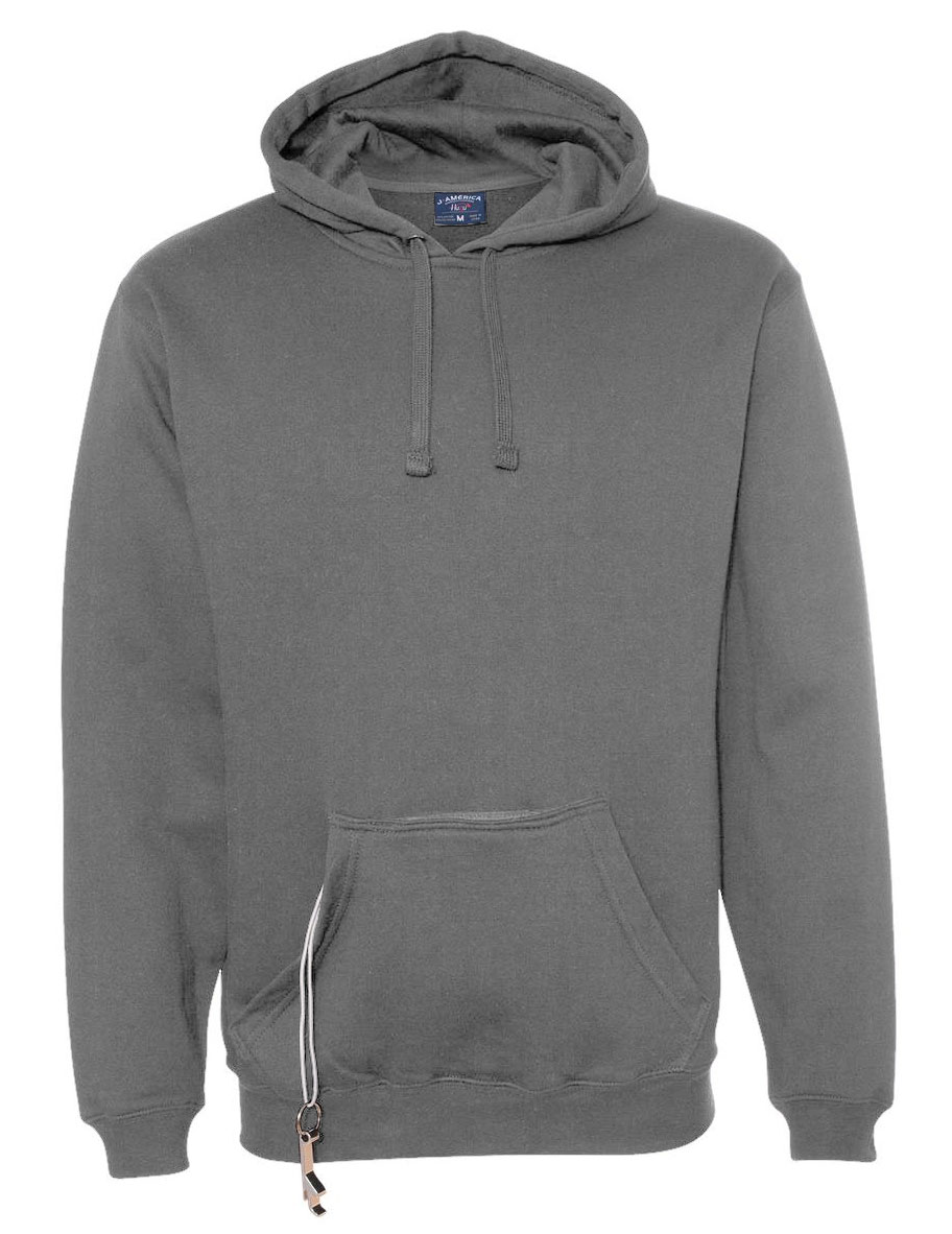 J.America Adult Tailgate Hoodie with Beverage Holder