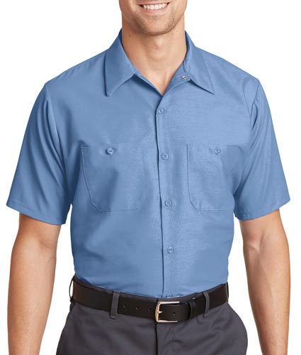 Red Kap Mens Tall Half Sleeve Industrial Work Shirt