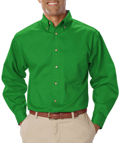 Blue Generation Mens Long Sleeve Teflon Twill Shirt