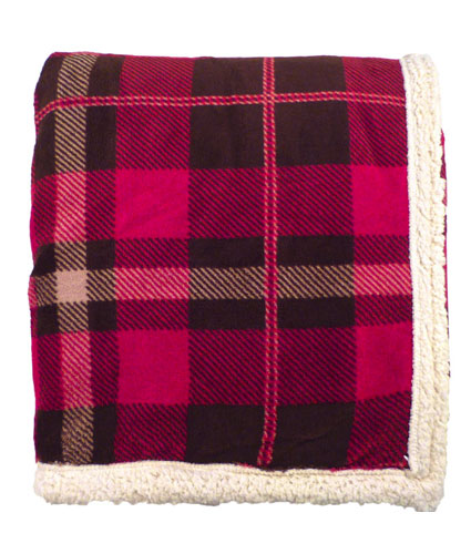 Apollo Lambswool Microsherpa Plaid Throw