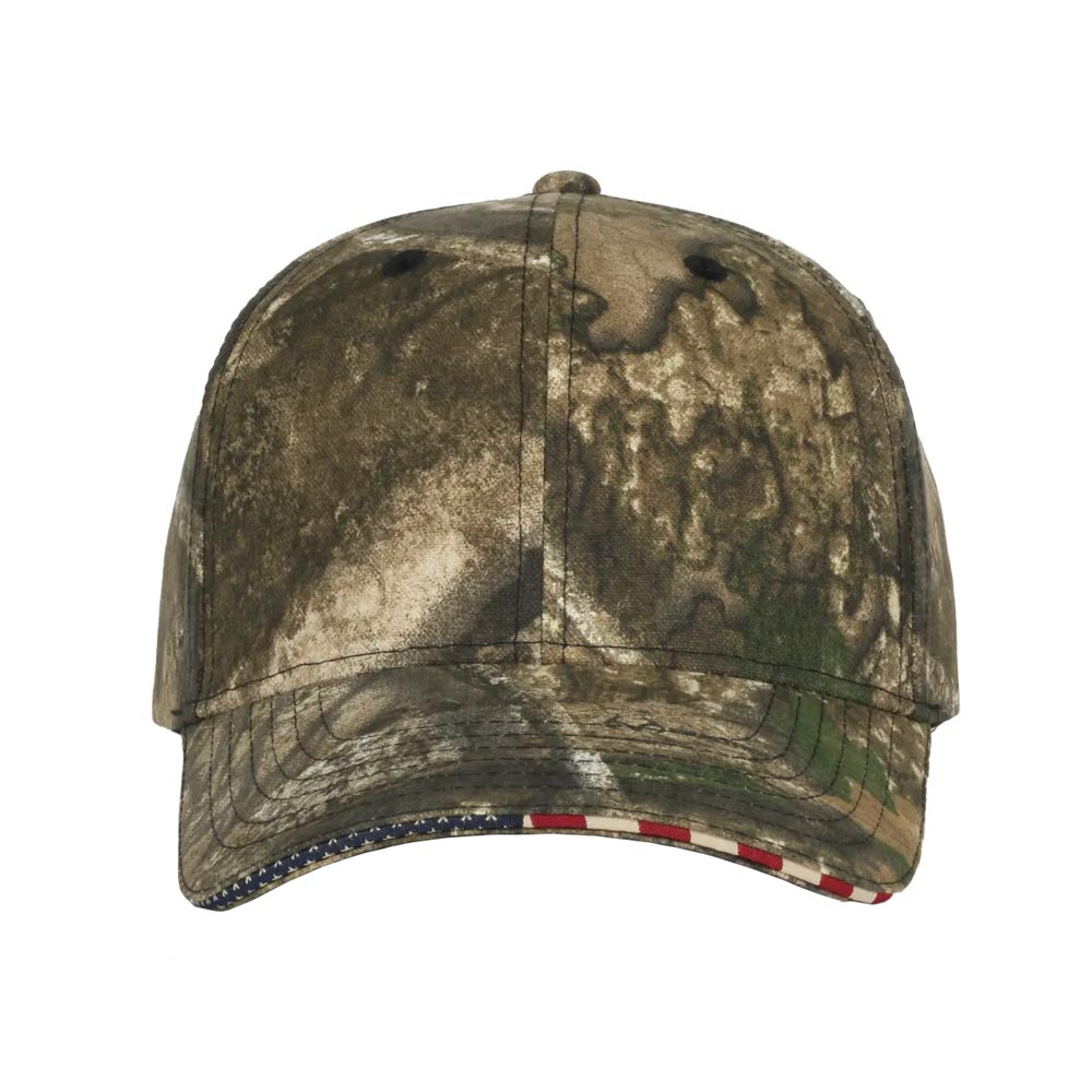 Outdoor Cap American Flag Sandwich Camo Hat