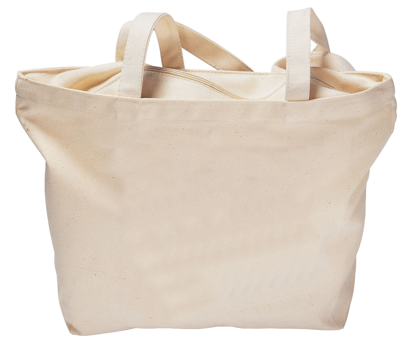 Gemline Zippered Canvas Tote Bag