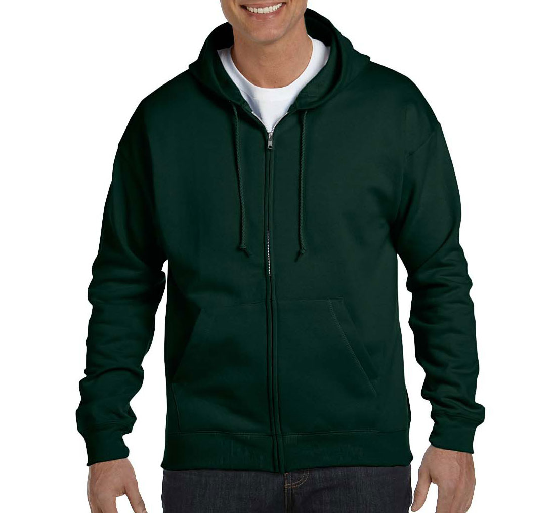 Hanes Adult EcoSmart Full-Zip Hooded Sweatshirt