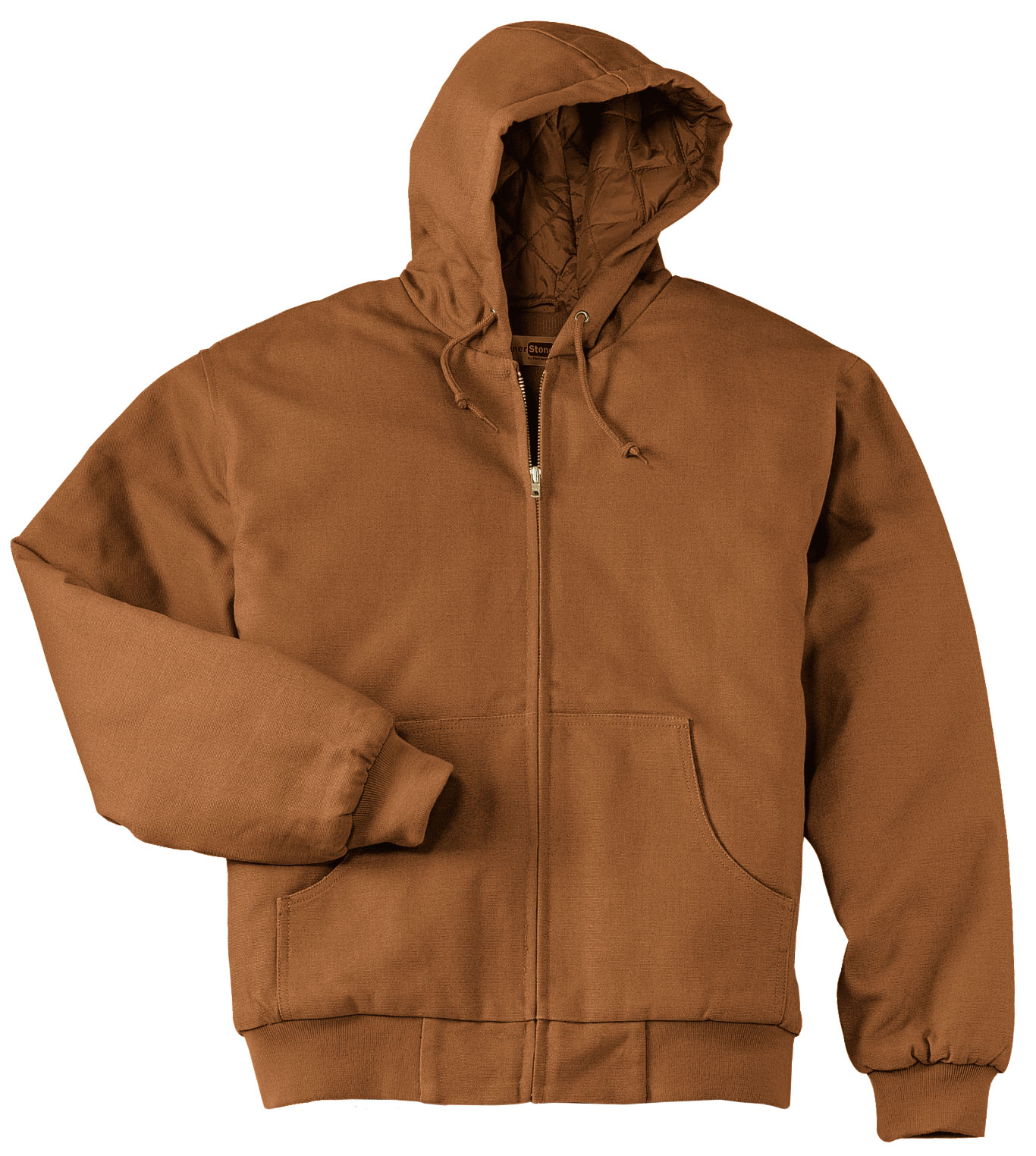 CornerStone Mens Tall Duck Cloth Hooded Work Jacket