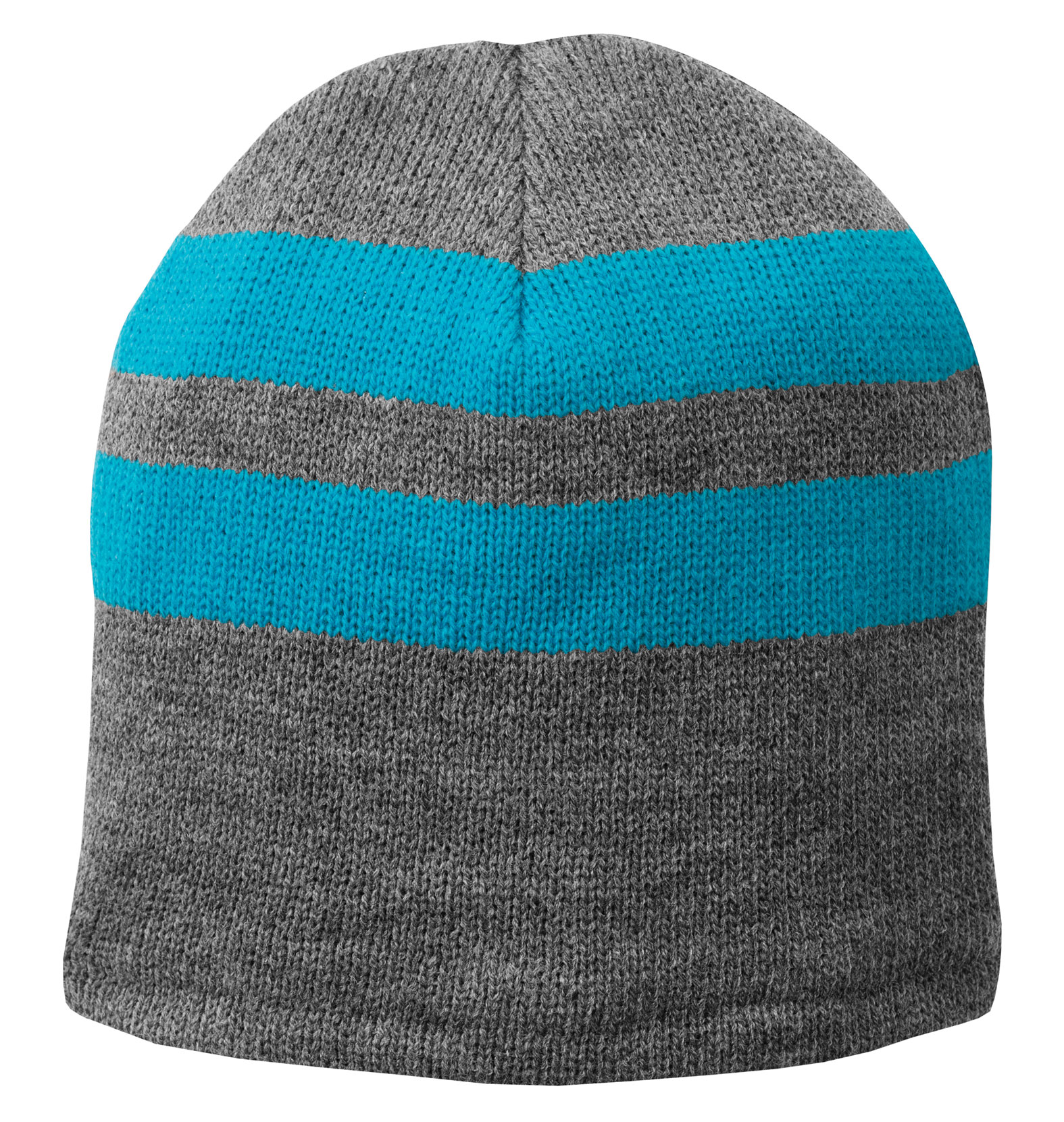 Port  Company Fleece-Lined Striped Beanie Cap