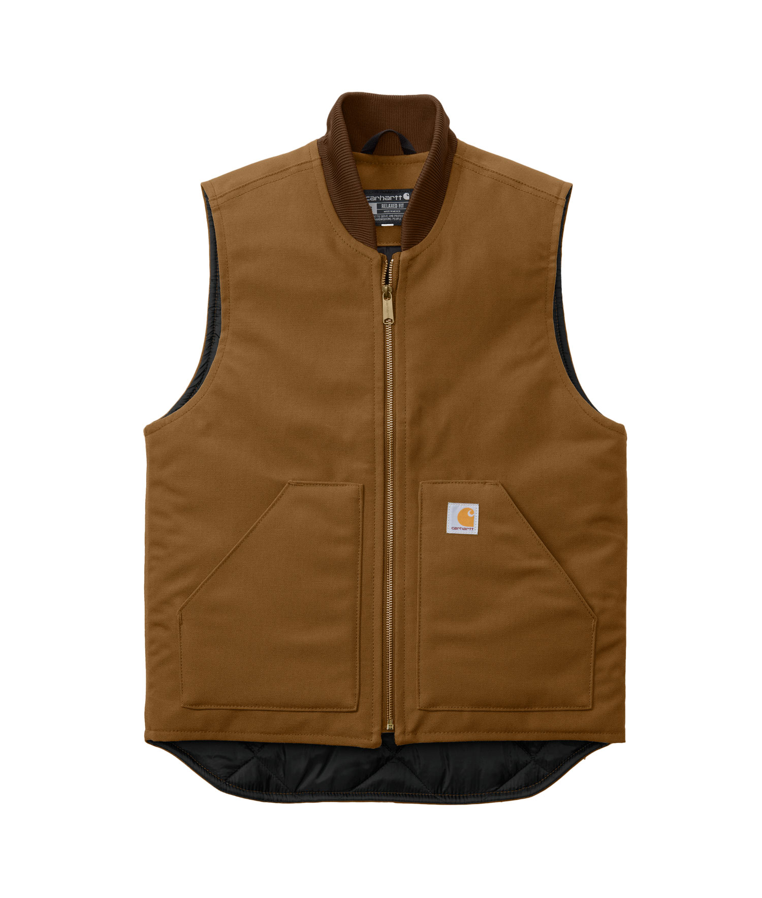 Carhartt Duck Vest  With Arctic Quilt Lining