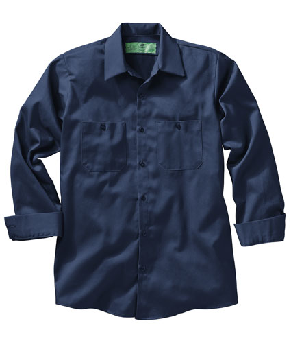 Red Kap Mens 100 Cotton Long Sleeve Uniform Shirt
