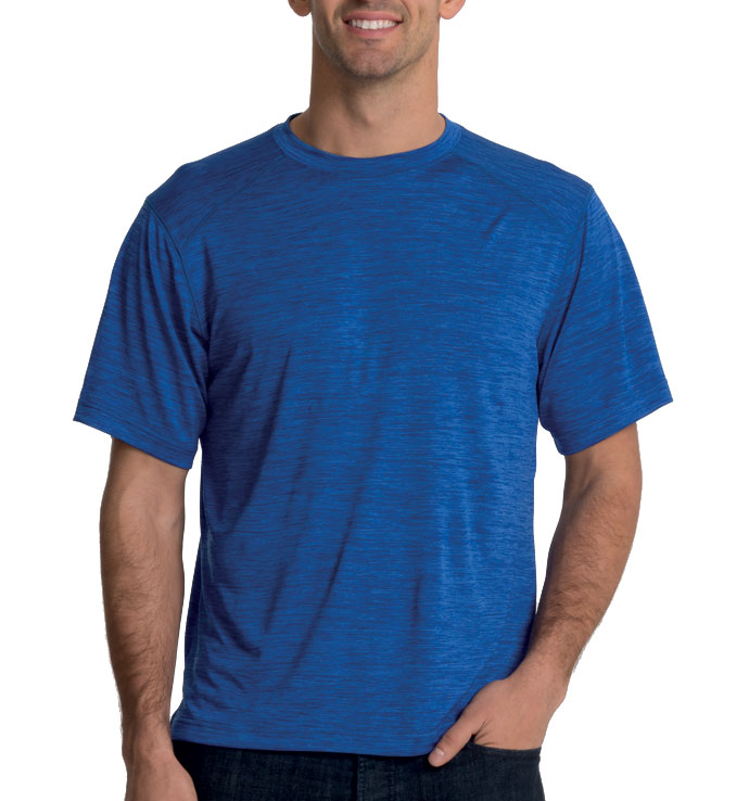 Charles River Mens Space Dye Performance T-Shirt