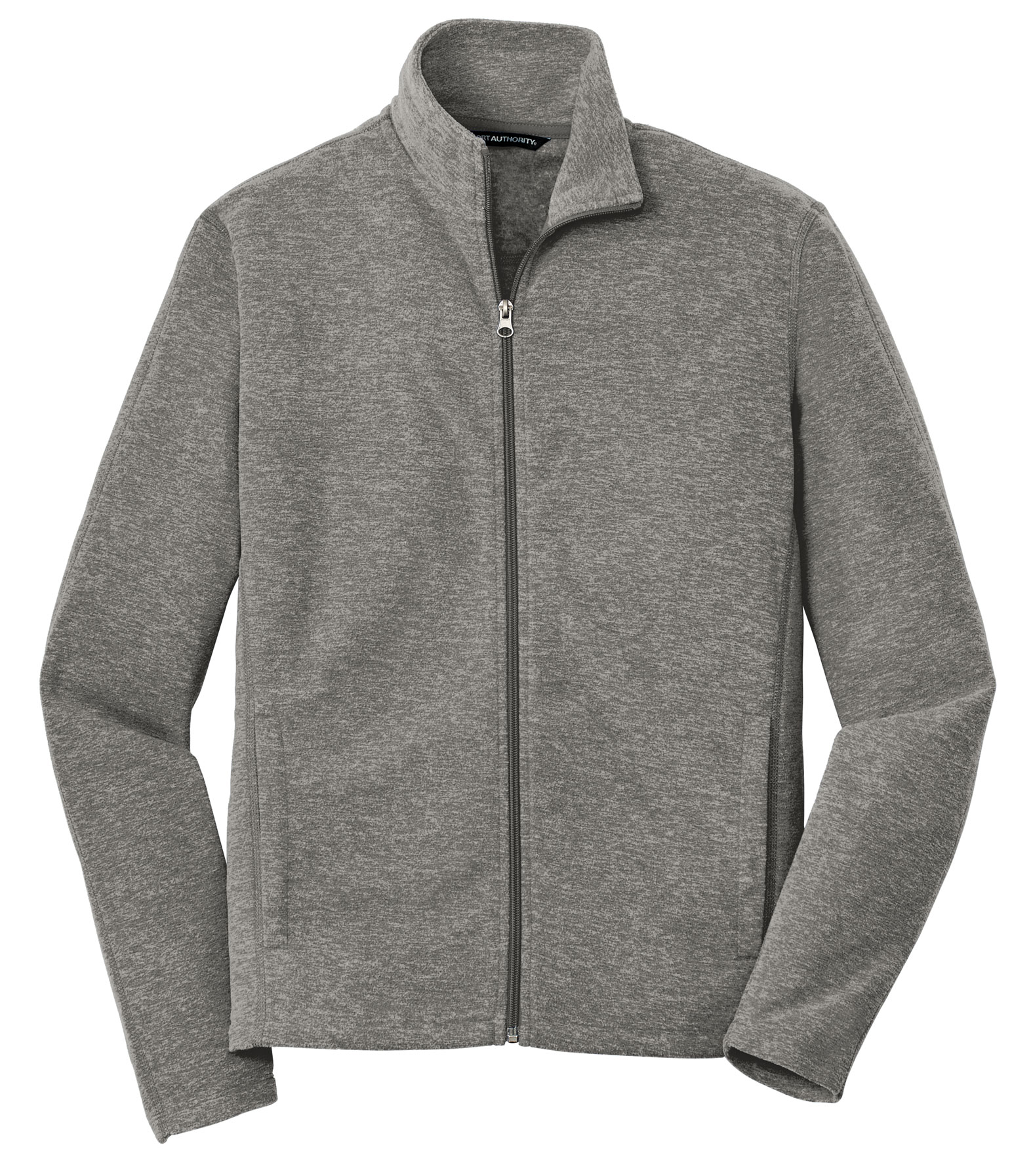 Port Authority Mens Heather Microfleece Full-Zip Jacket