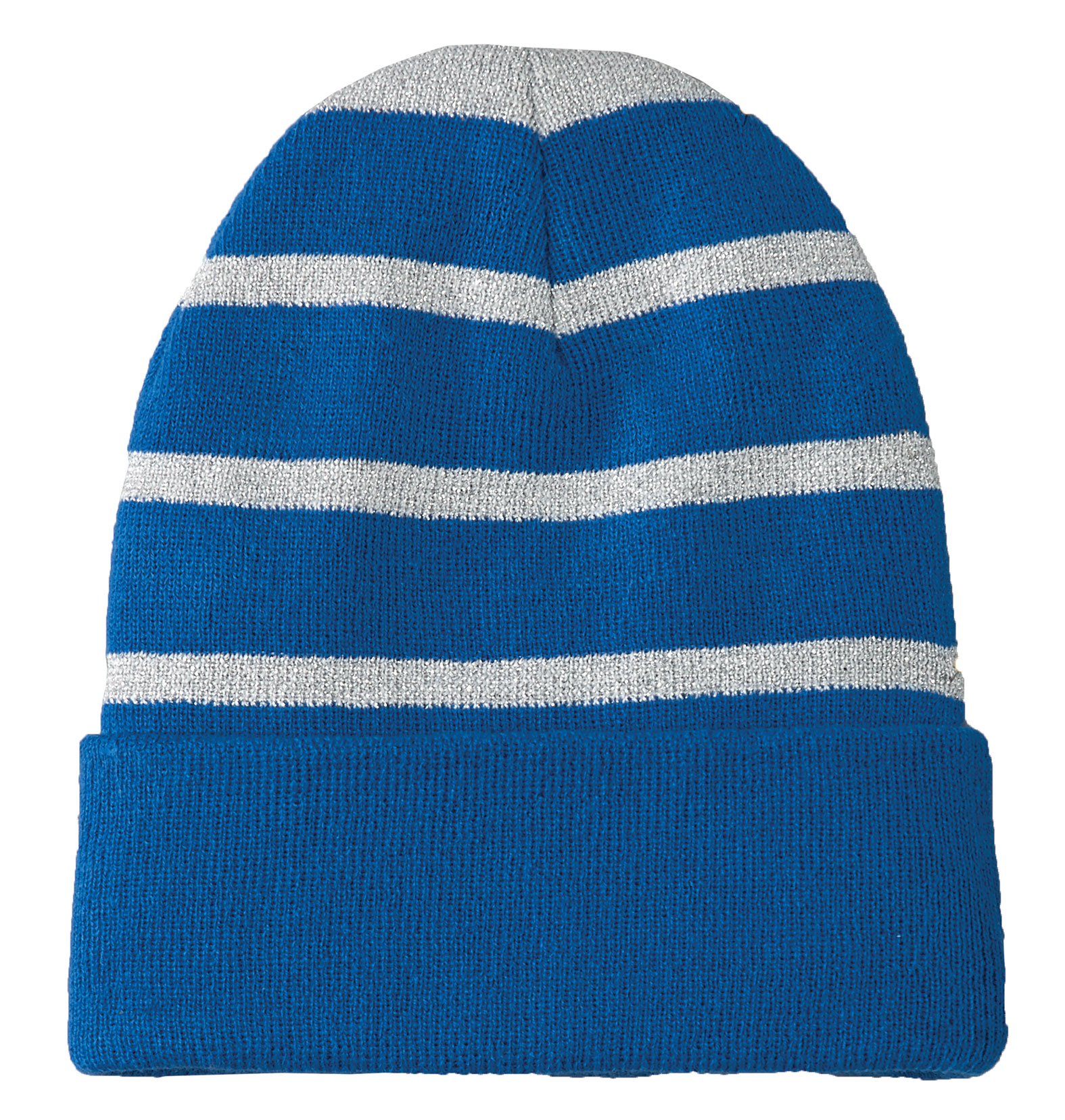 Sport-Tek Striped Beanie with Solid Band