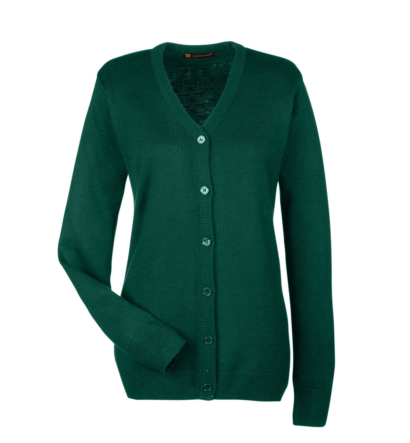 Harriton Ladies Pilbloc V-Neck Cardigan Sweater