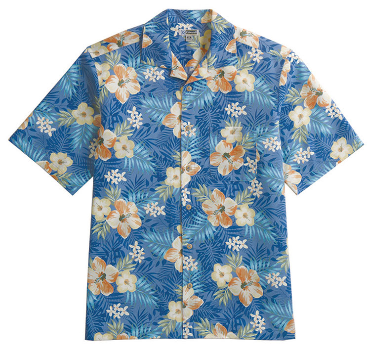 Edwards Adult Hibiscus Camp Shirt