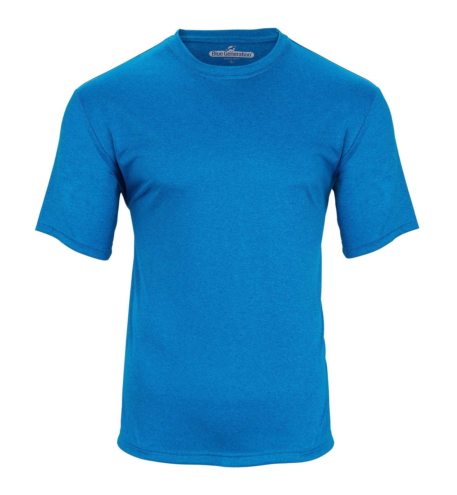 Blue Generation Mens Performance Heather T-Shirt