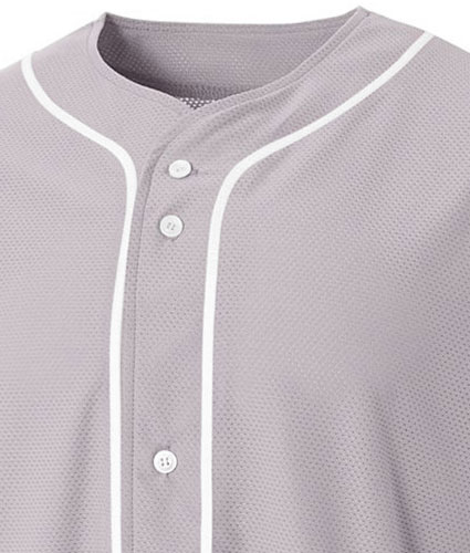 A4 Youth Full Button Stretch Mesh Baseball Jersey