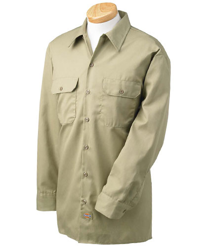 Dickies Unisex Long Sleeve Twill Workshirt