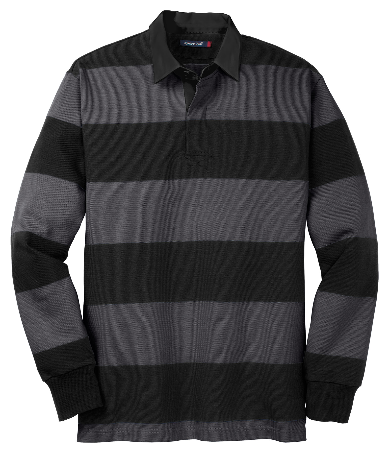 Sport-Tek Adult Classic Long Sleeve Rugby Polo