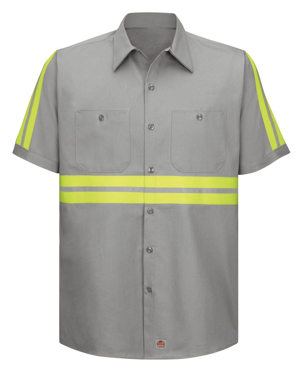Red Kap Mens Enhanced Visibility SS Cotton Work Shirt