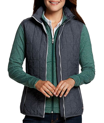 Cutter  Buck Ladies Rainier PrimaLoft Eco Insulated Full Zip Puffer Vest
