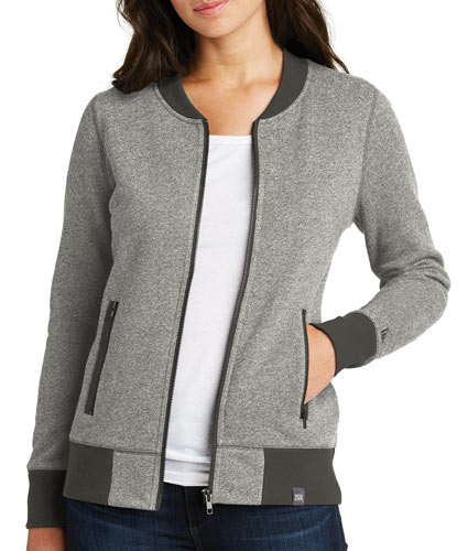 New Era Ladies French Terry Baseball Full-Zip
