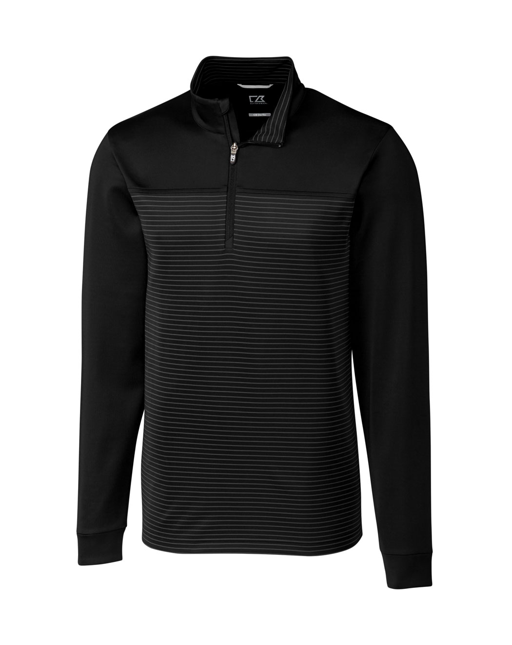 Cutter  Buck Mens Big and Tall Traverse Stripe Quarter-Zip