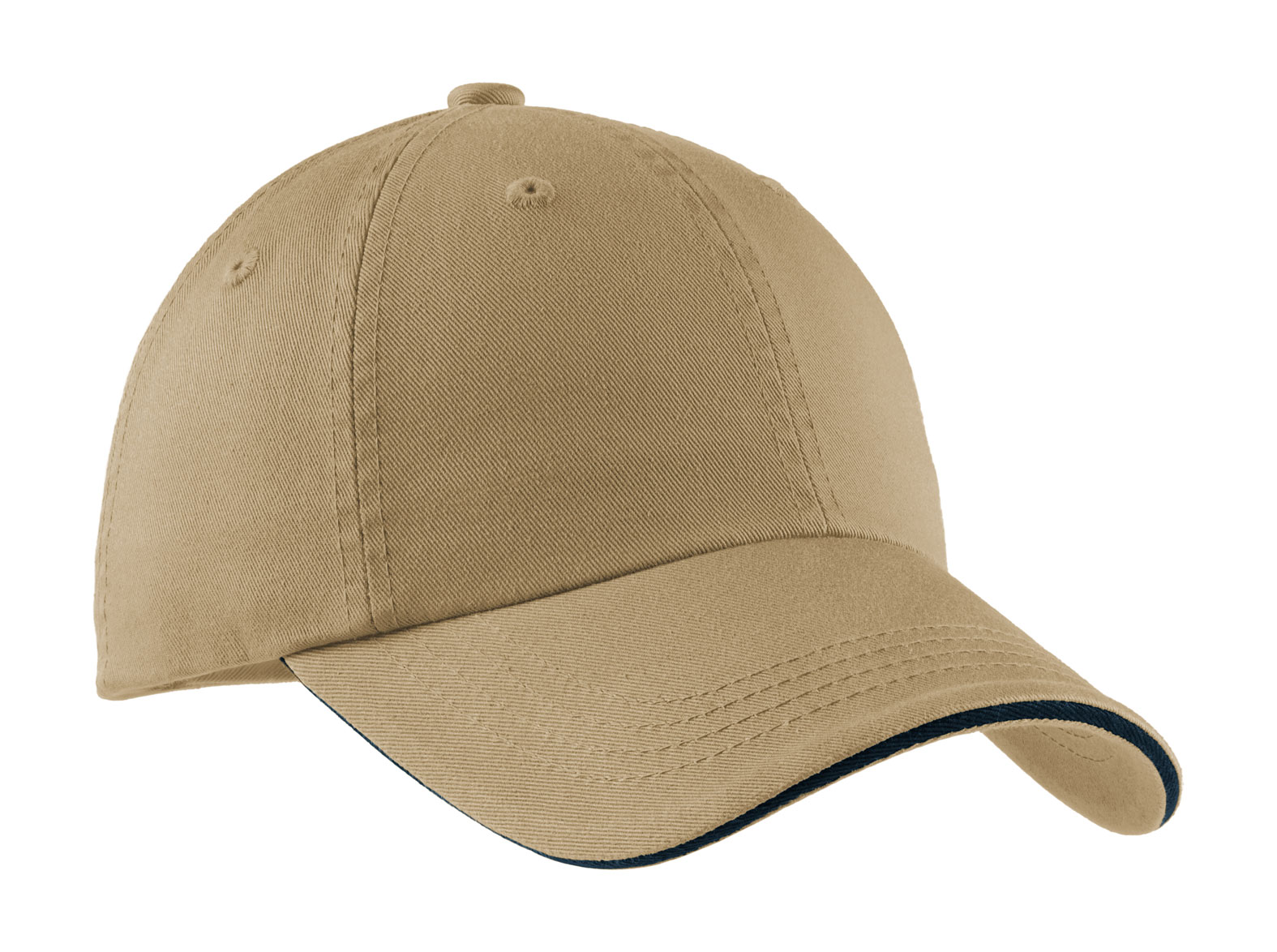 Port Authority Sandwich Bill Hat with Striped Closure