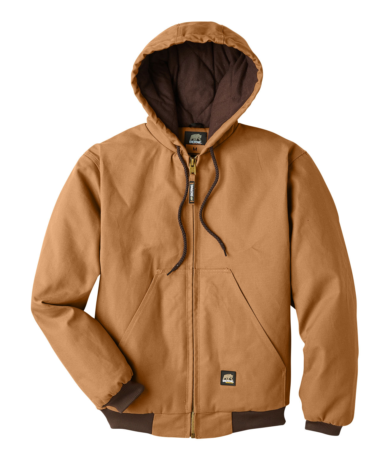 Berne Mens Heritage Cotton Duck Hooded Jacket