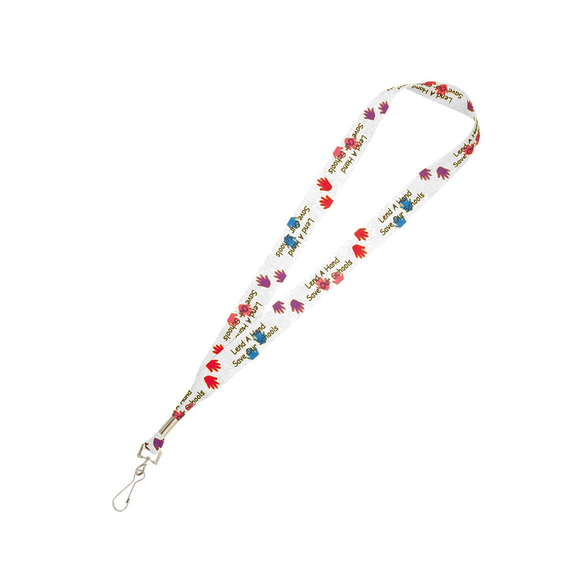Bullet Full Color 1-inch Lanyard with Hook