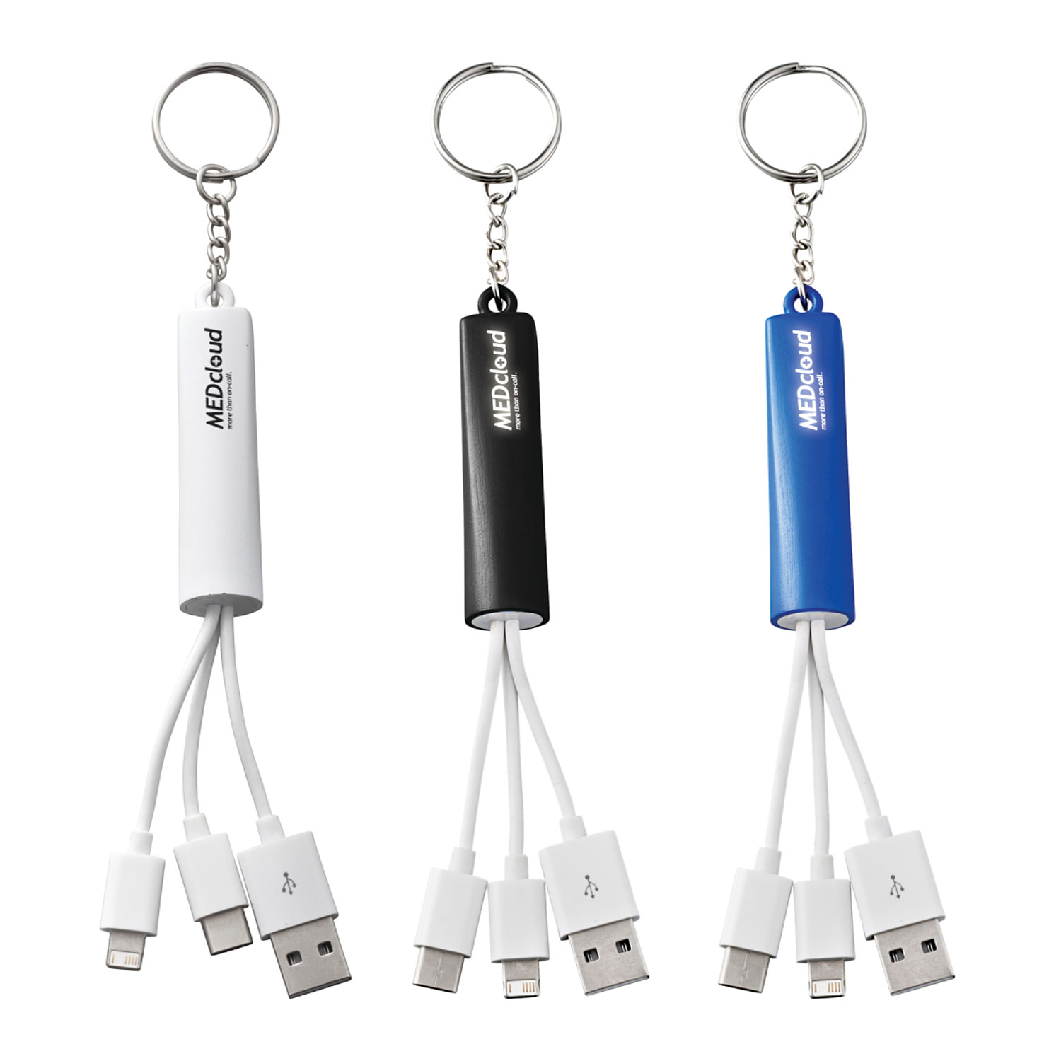 Bullet Route Light Up Logo 3-in-1 Cable 