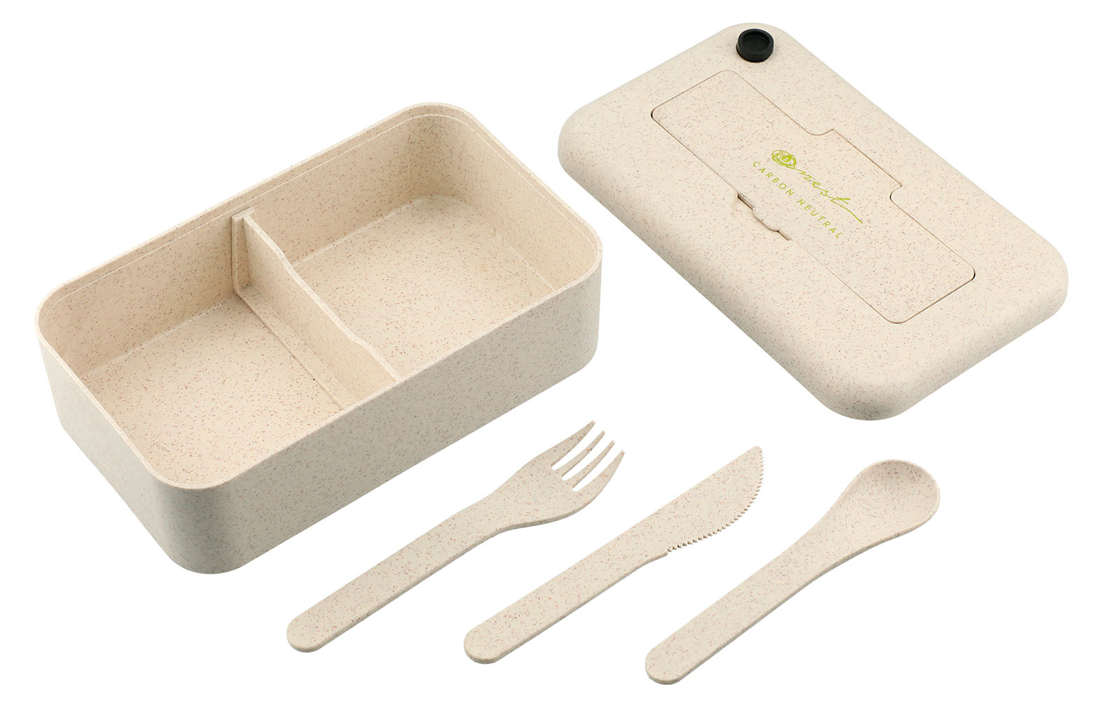 Leeds Bamboo Fiber Lunch Box with Utensil Pocket