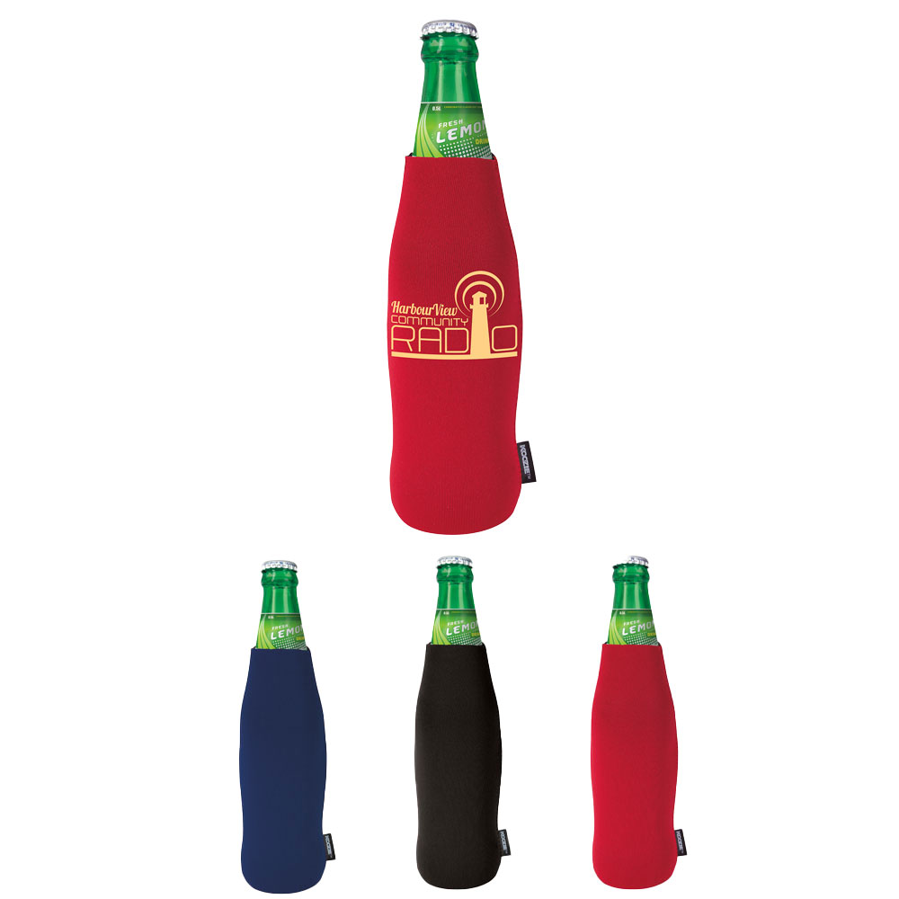 Koozie Bottle Kooler w Removable Bottle Opener