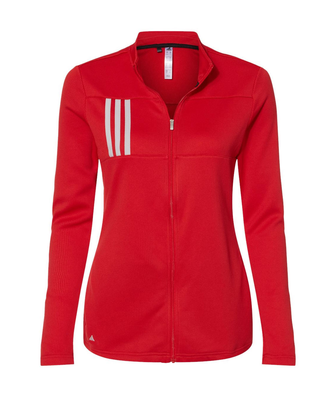 Adidas Womens 3-Stripes Double Knit Full-Zip 
